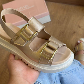 Sandália Modare Espelho Dourado 7200.102