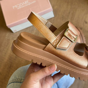 Sandália Modare Espelho Dourado 7200.102