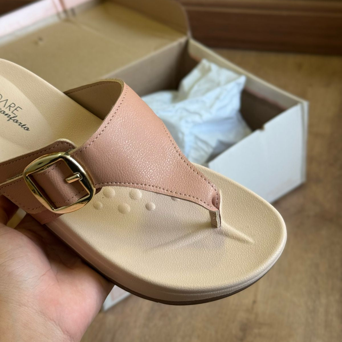 Sandália Modare Fivela Dourado 7016.101