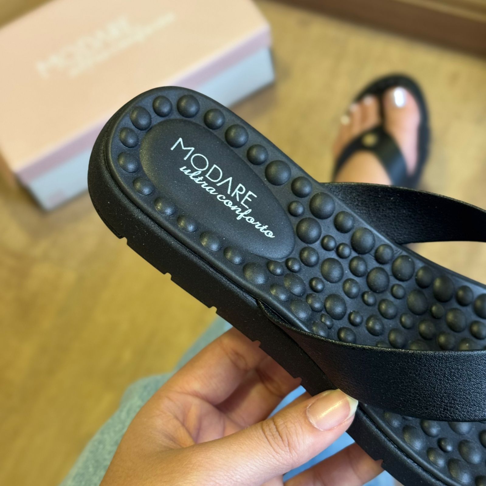 Sandália Rasteirinha Feminina Modare 7162.331