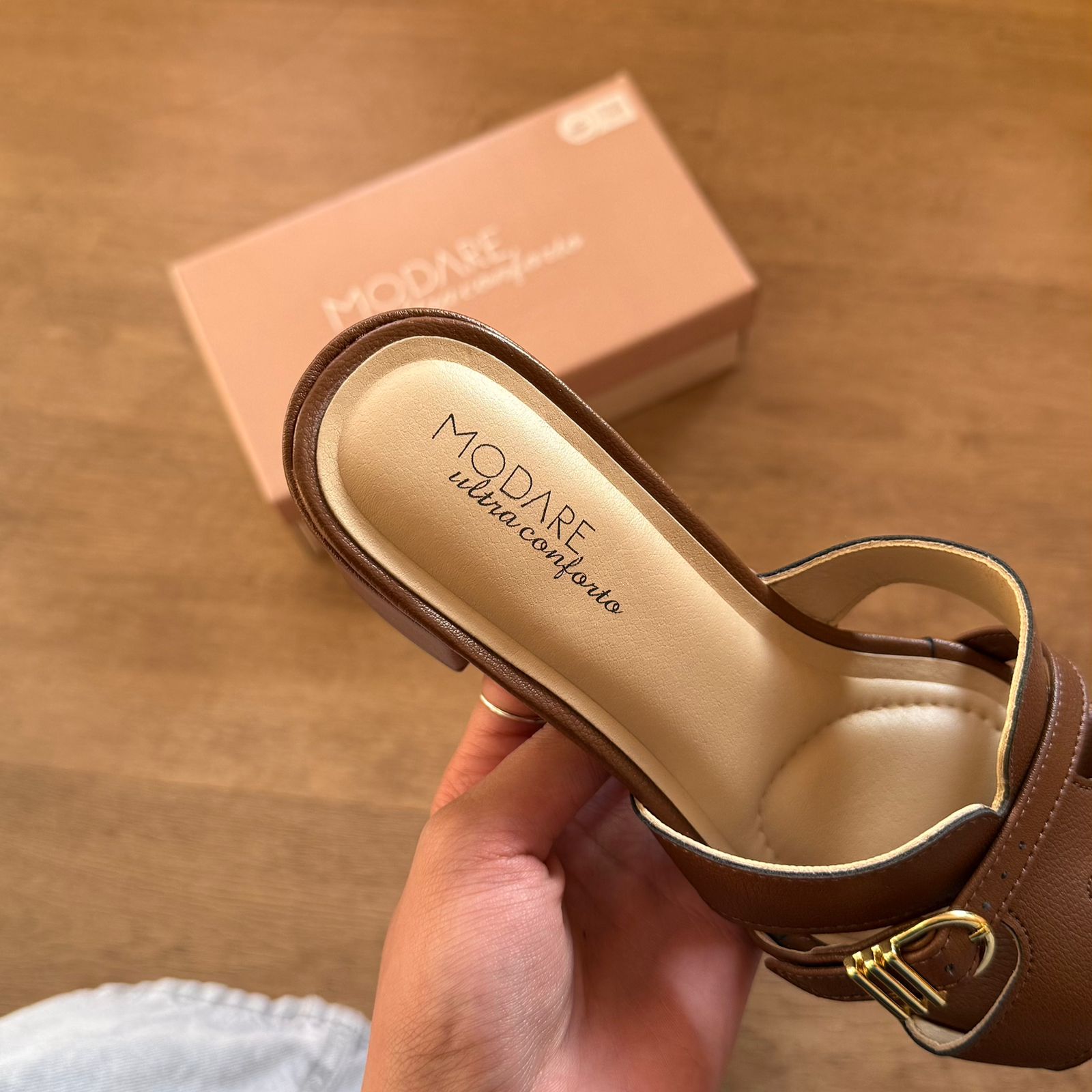 Sandália Modare Salto Bloco Baixo 7109.483