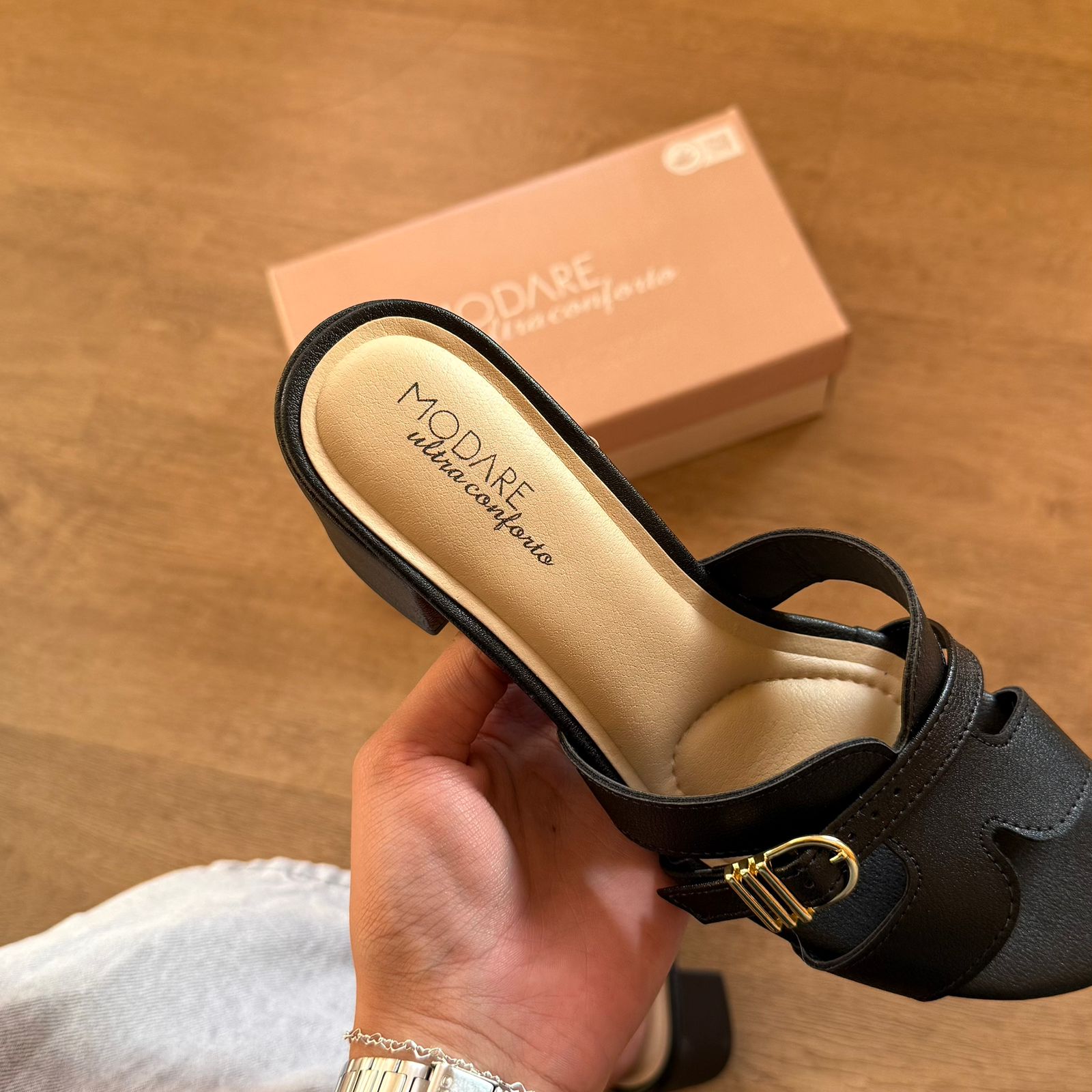 Sandália Modare Salto Bloco Baixo 7109.483