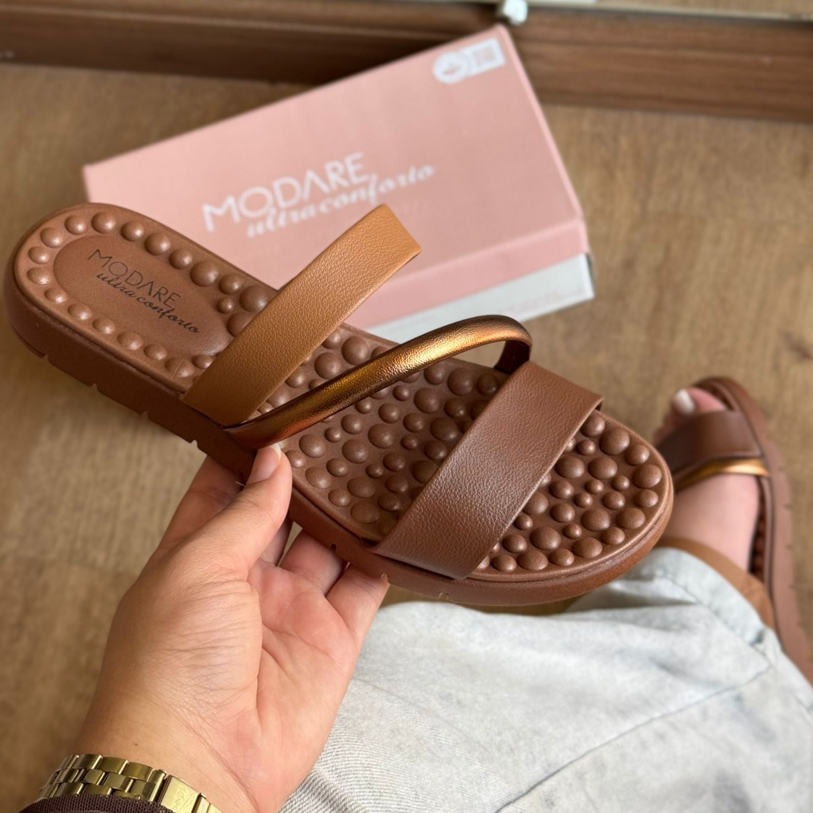 Sandália Modare Papete Tiras Finas 7162.332