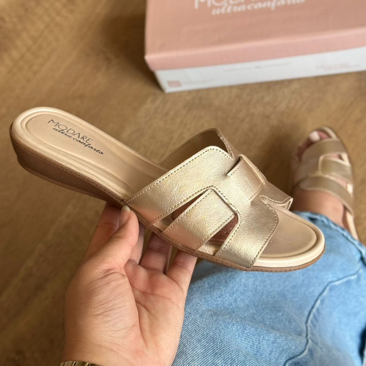 Sandália Modare Rasteira Casual 7127.264