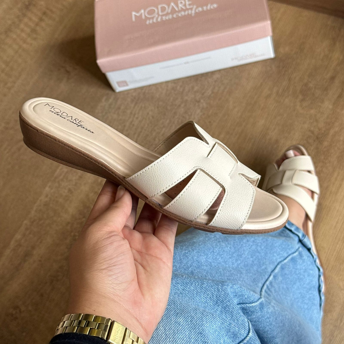 Sandália Modare Rasteira Casual 7127.264