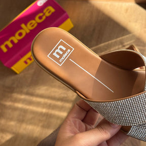 Sandália Moleca Rasteirinha Tiras Cruzadas 5560.105