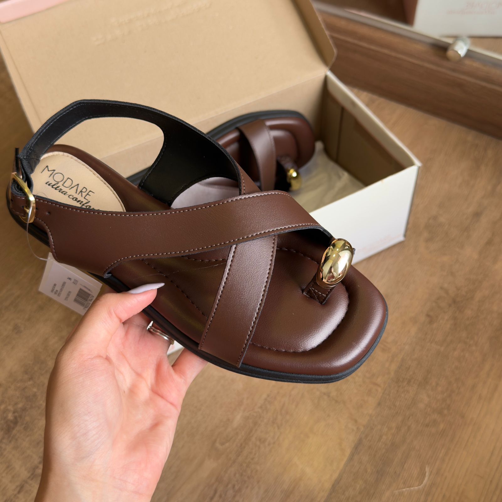 Sandália Modare Rasteirinha Tiras Cruzadas 7212.106