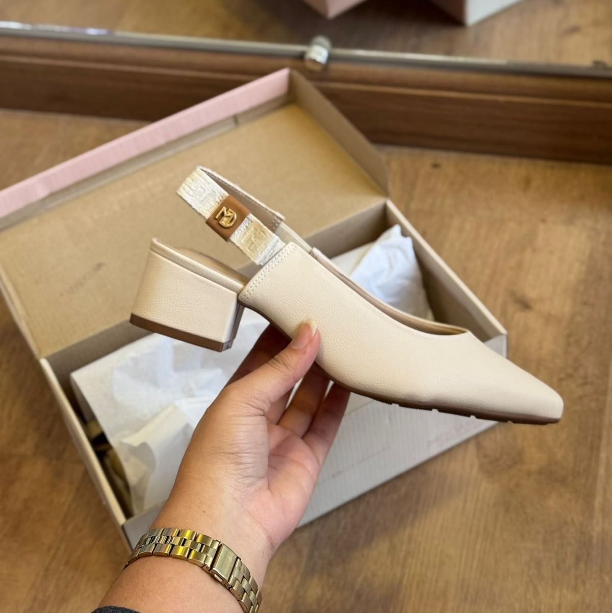 Sandália Modare MD Dourado 7340.132