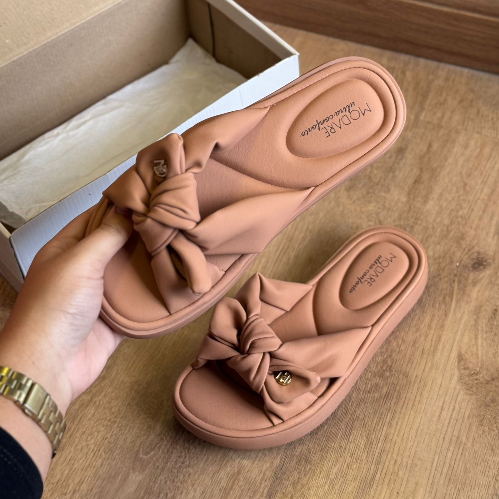 Sandália Modare Detalhe de Laço Linha de Verão (ÚLTIMO DIA)