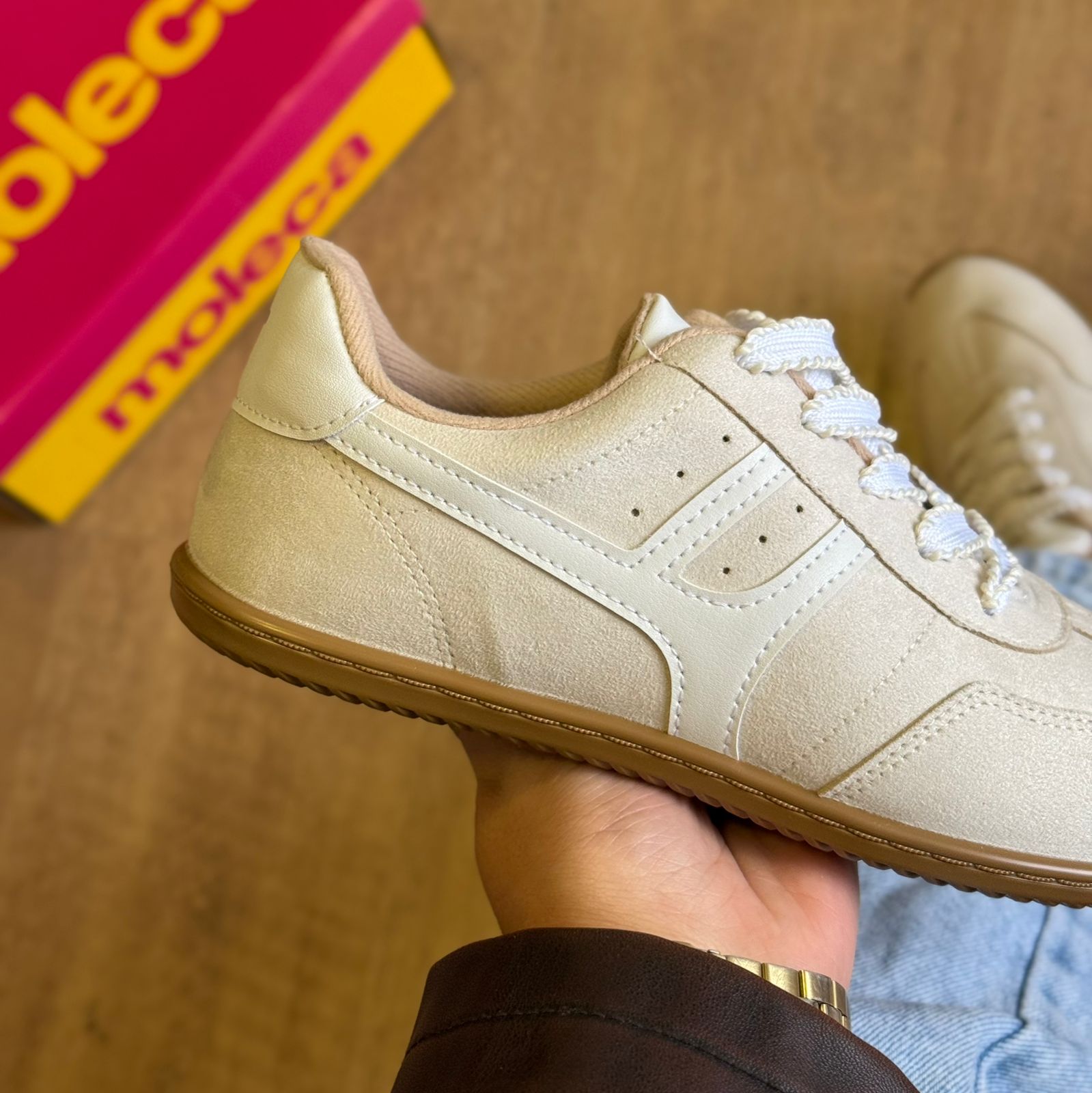 Tênis Moleca Listras Laterais 5827.101