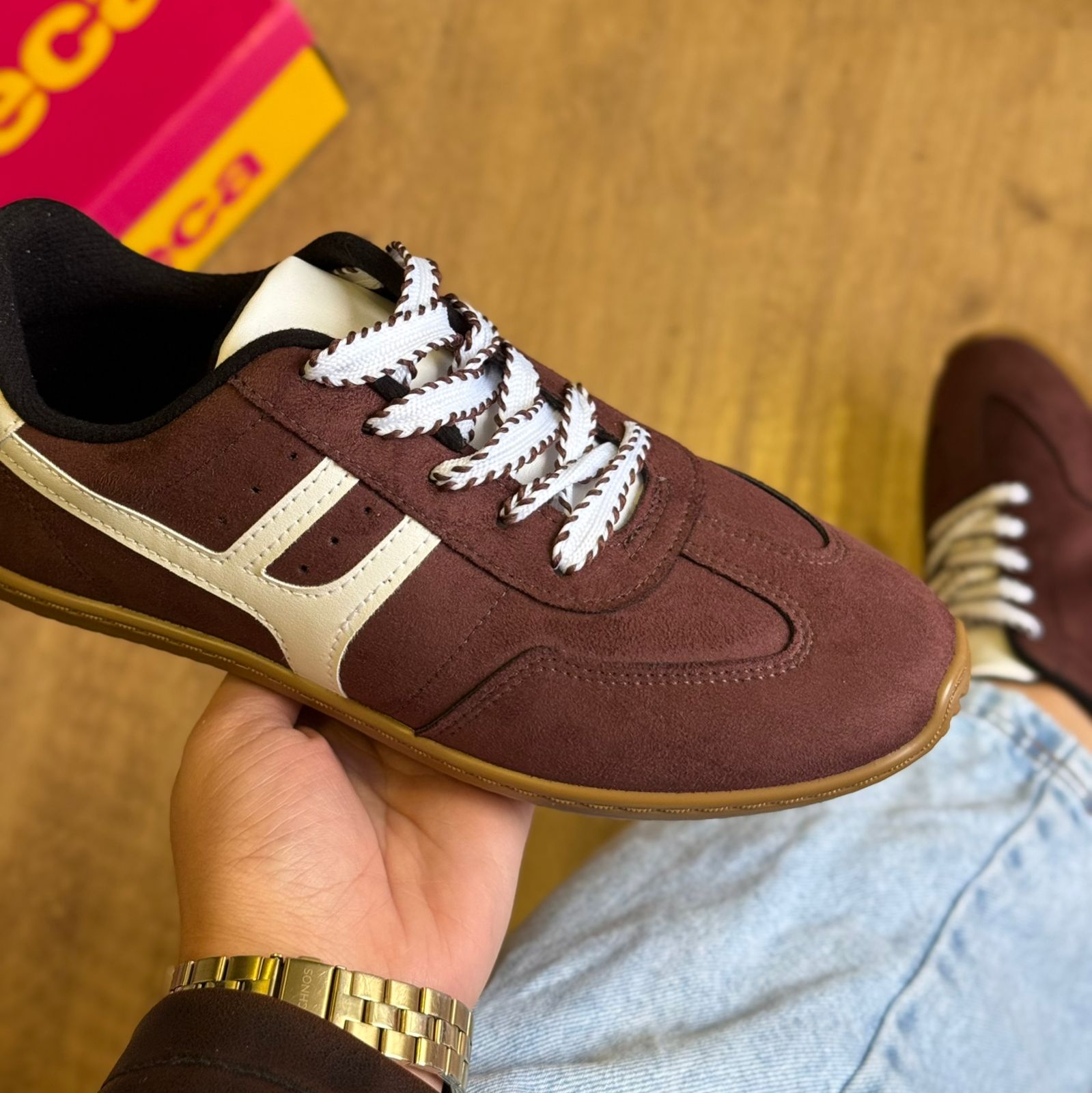 Tênis Moleca Listras Laterais 5827.101